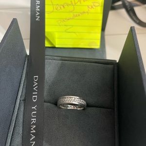 David Yurman Two Row Diamond Band size 9